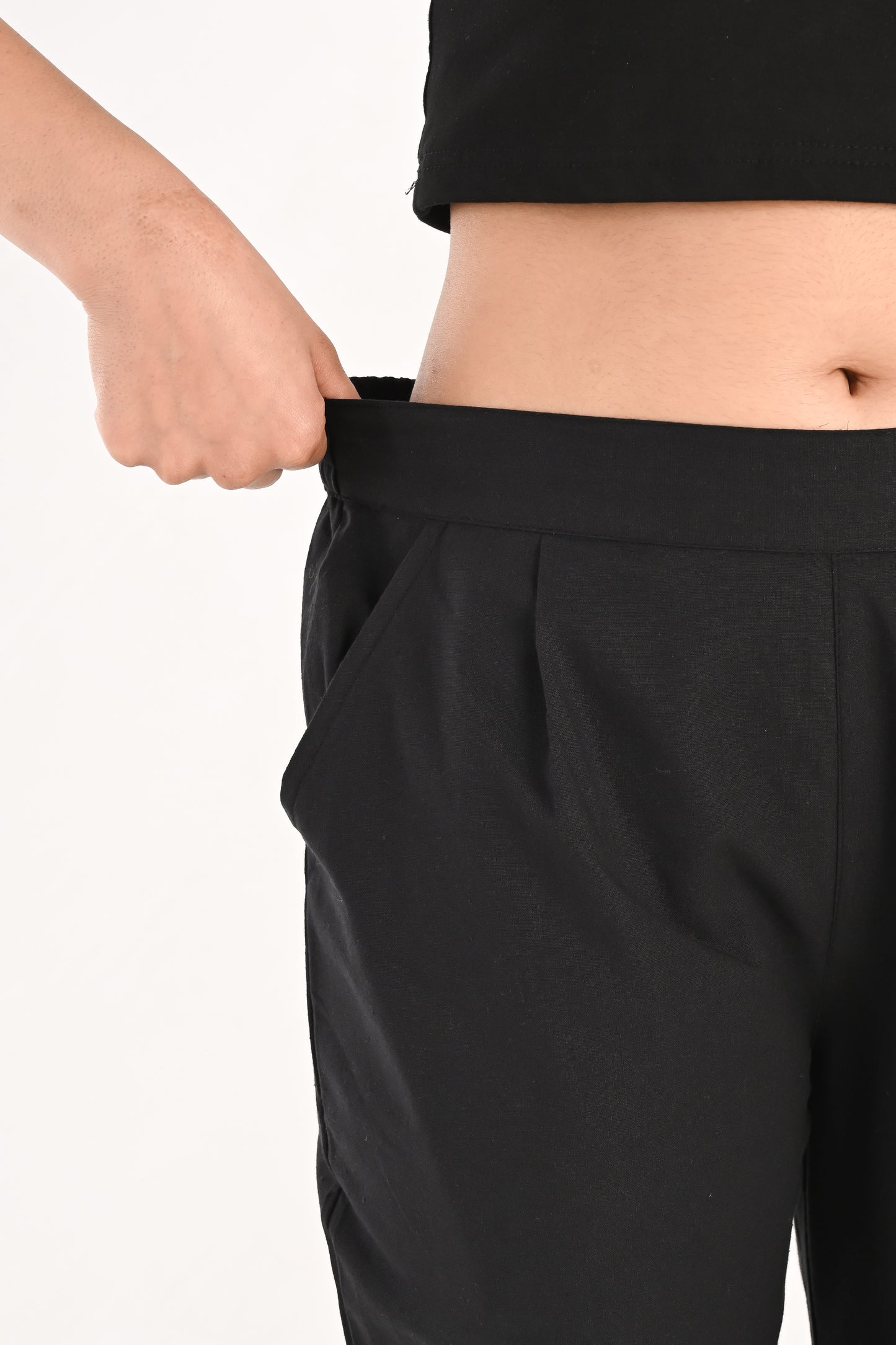 Black Everyday Cotton Pant