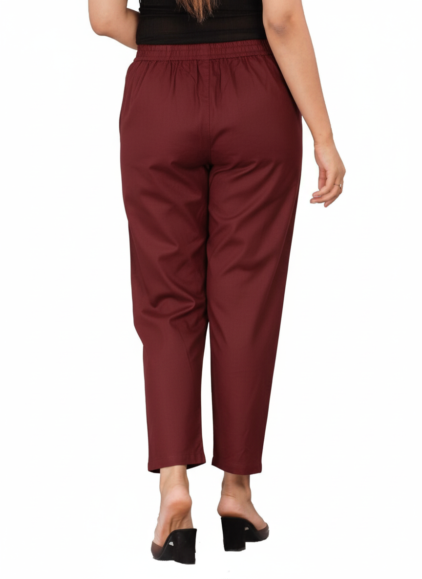 Maron Everyday Cotton Pant