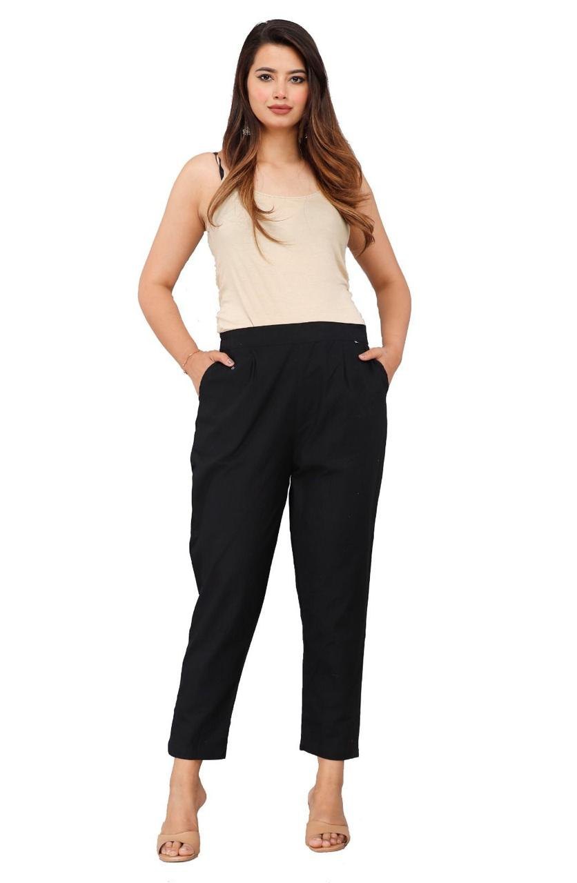 Black Everyday Cotton Pant