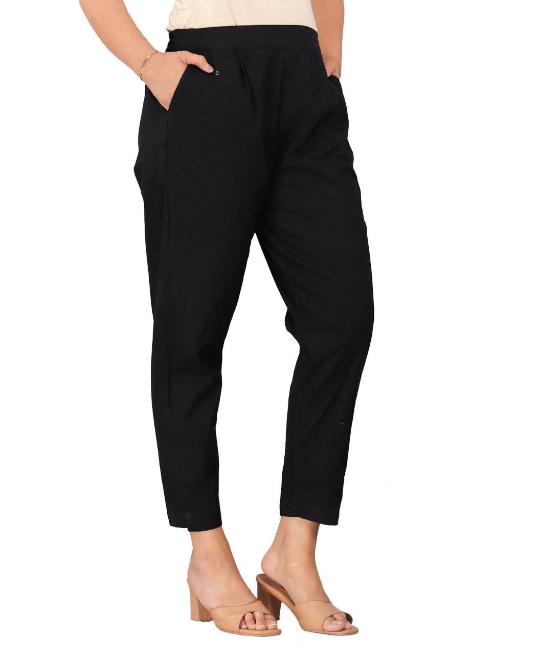 Black Everyday Cotton Pant