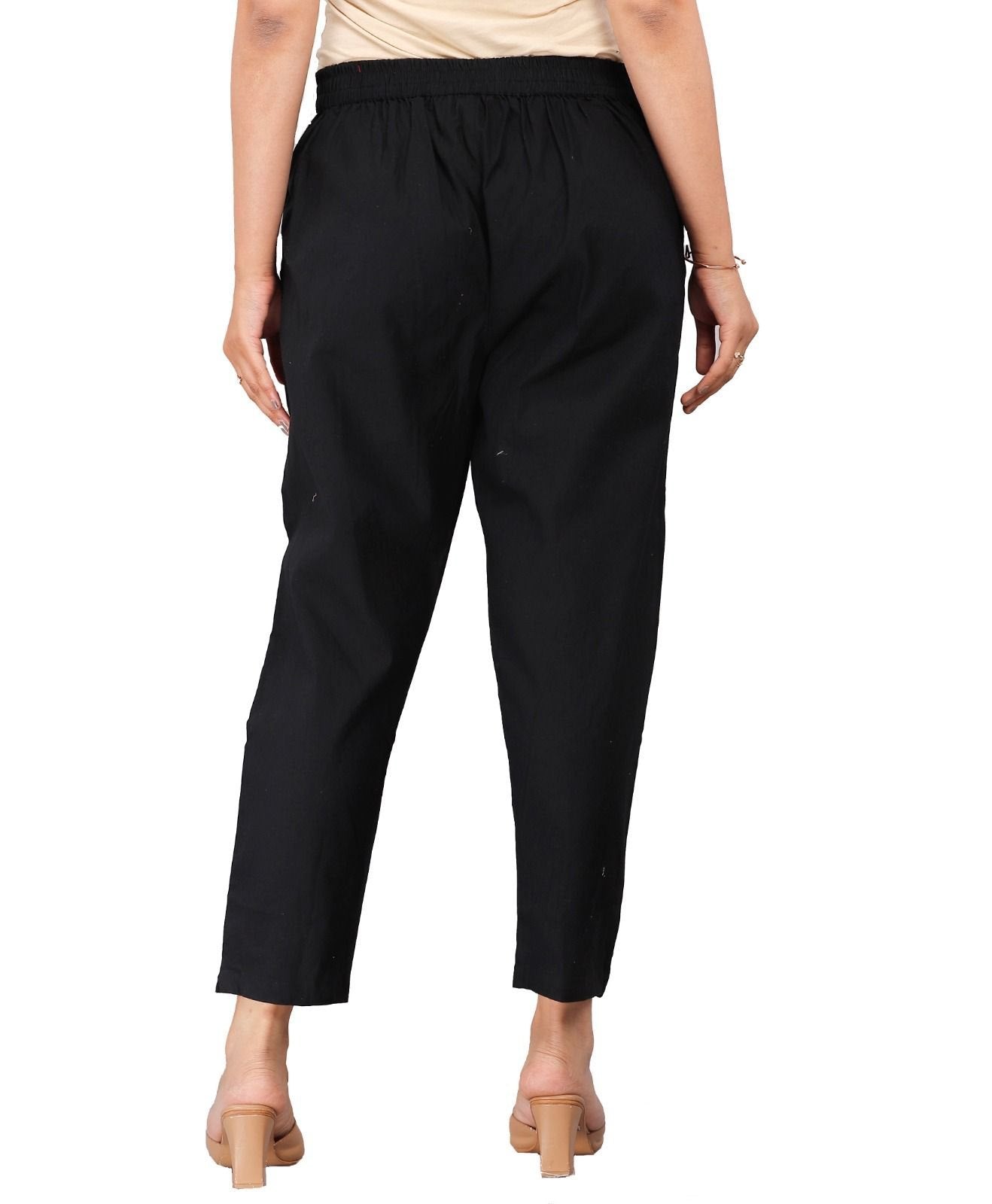 Black Everyday Cotton Pant