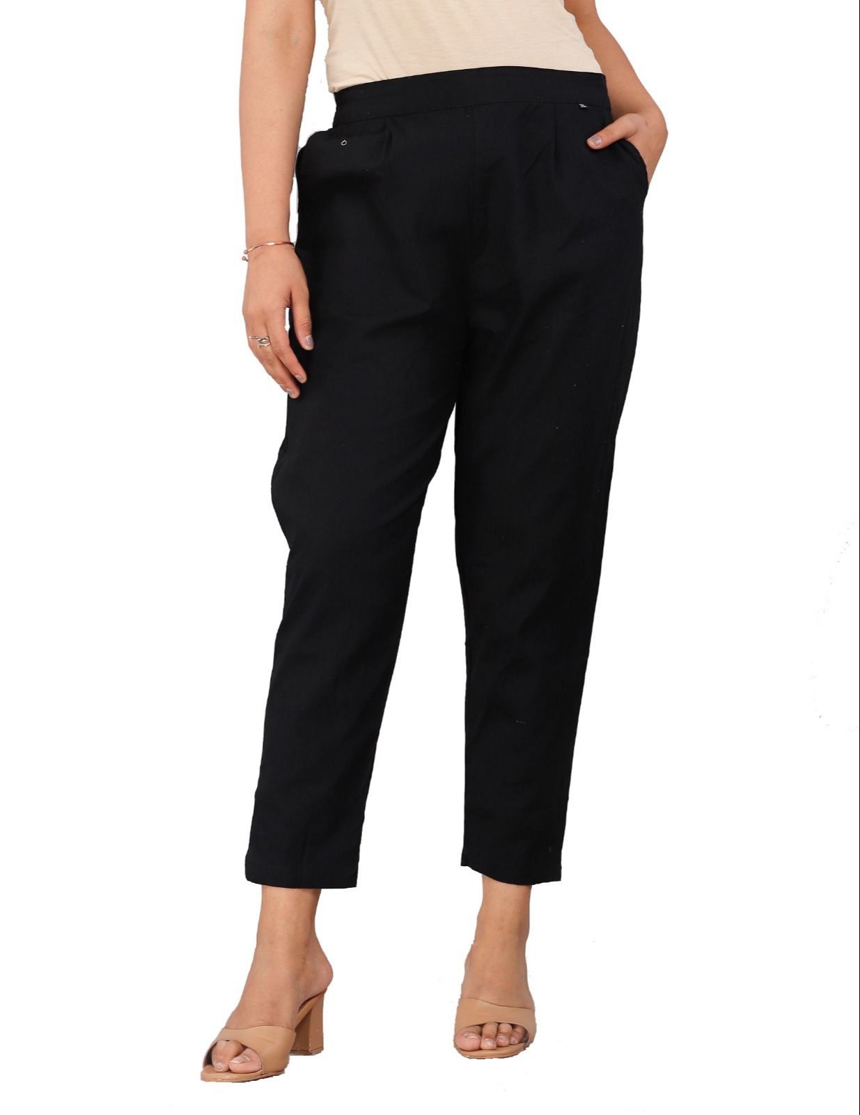 Black Everyday Cotton Pant