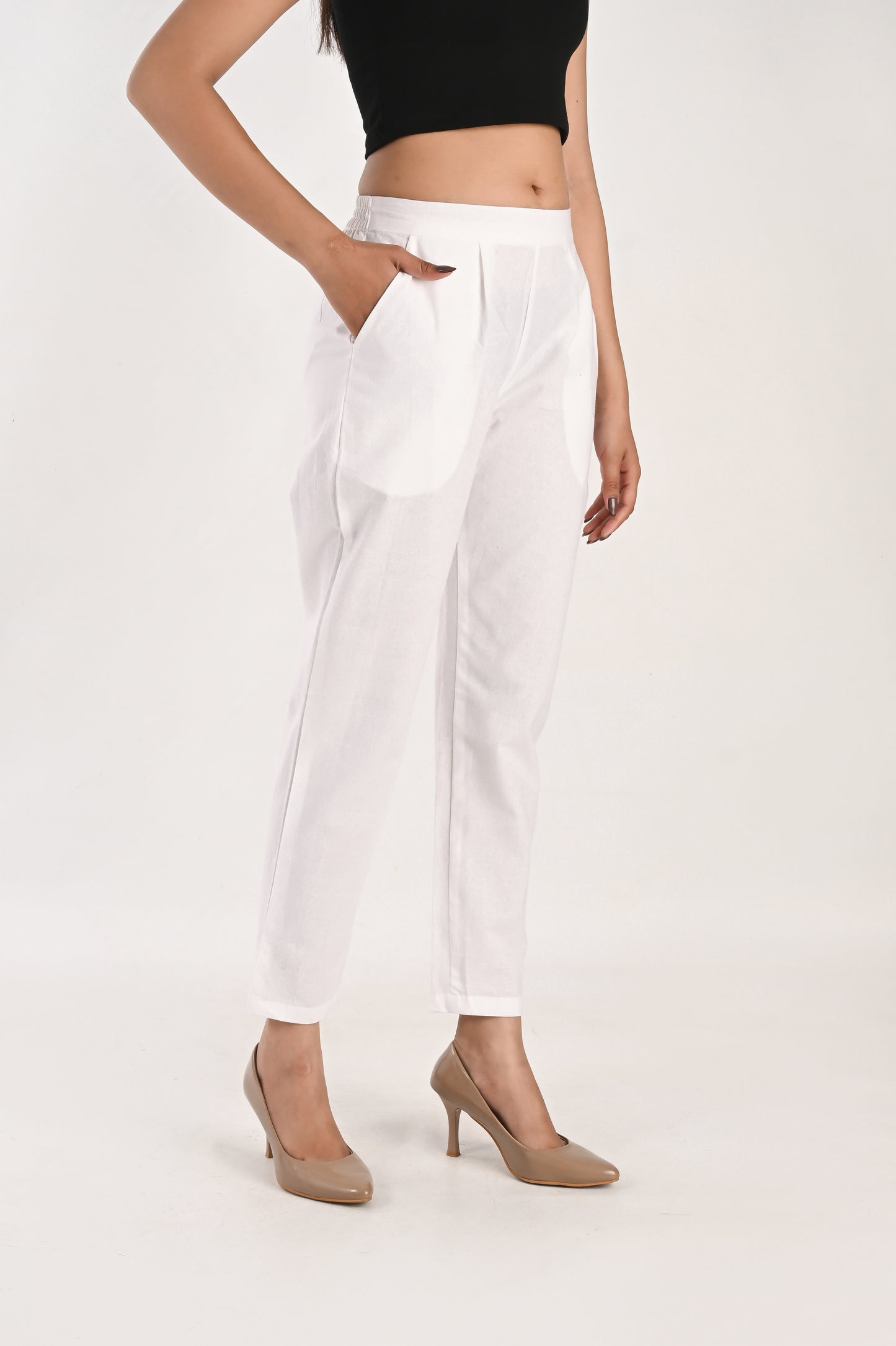 White Everyday Cotton Pant