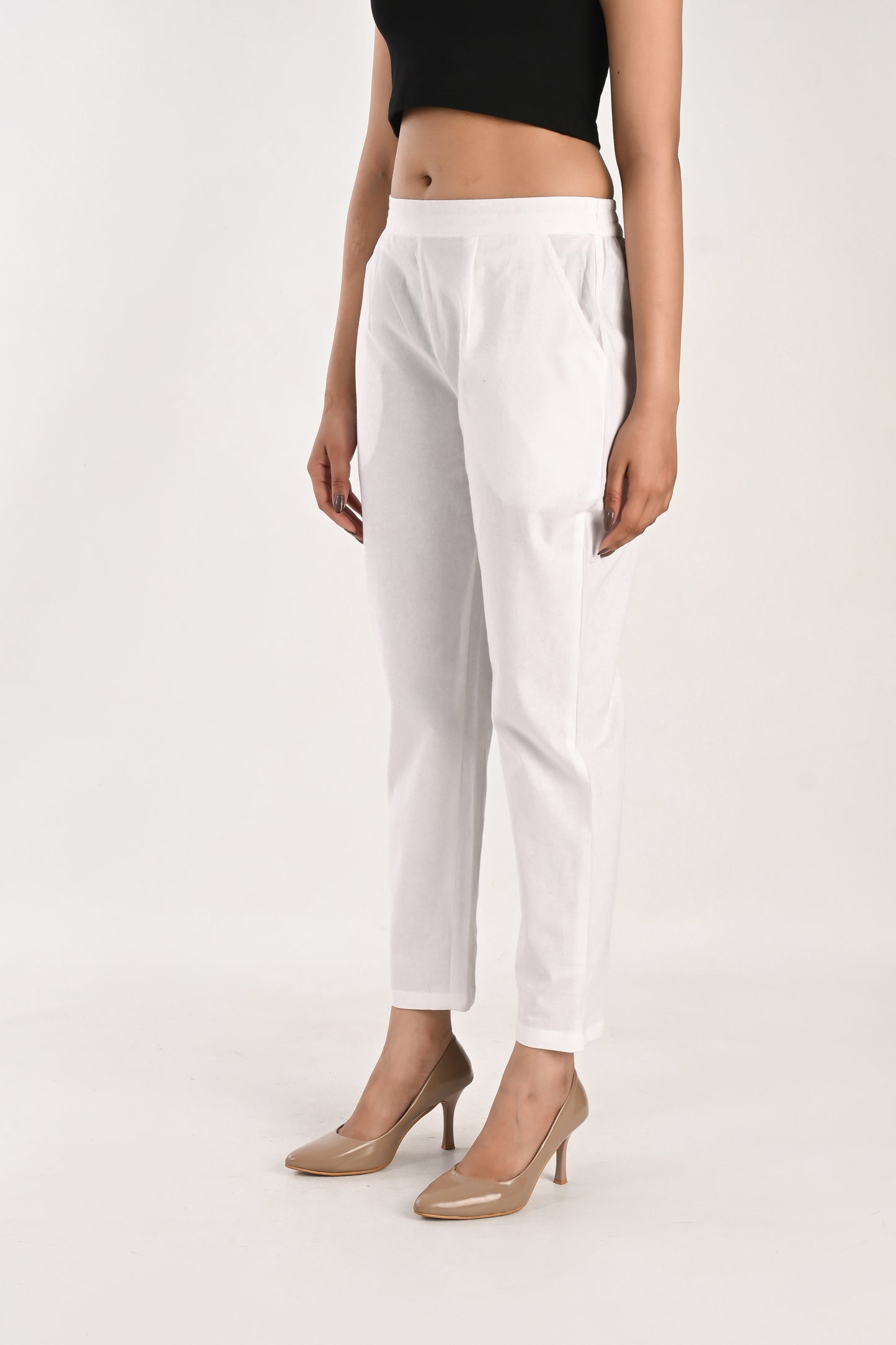 White Everyday Cotton Pant