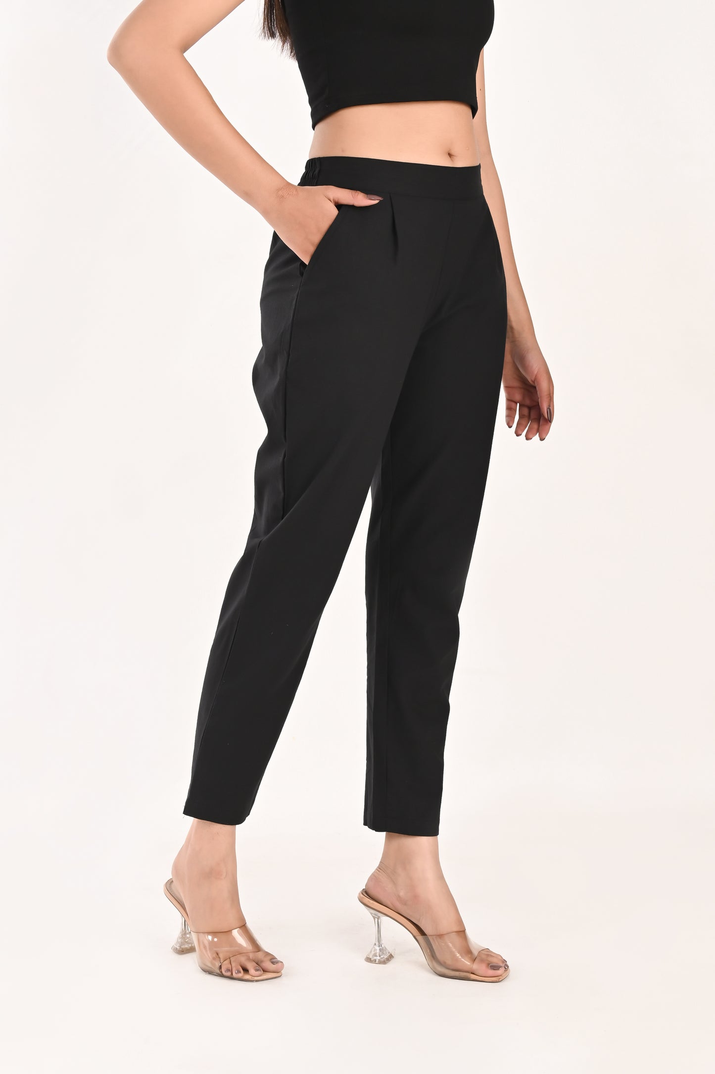 Black Everyday Cotton Pant