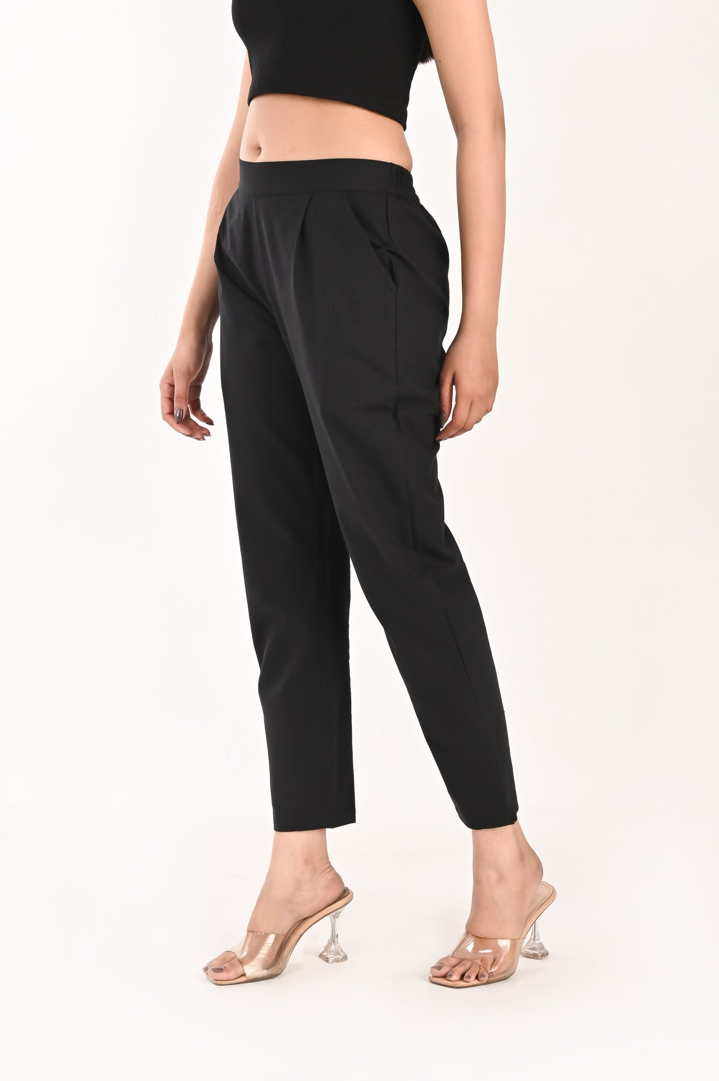 Black Everyday Cotton Pant