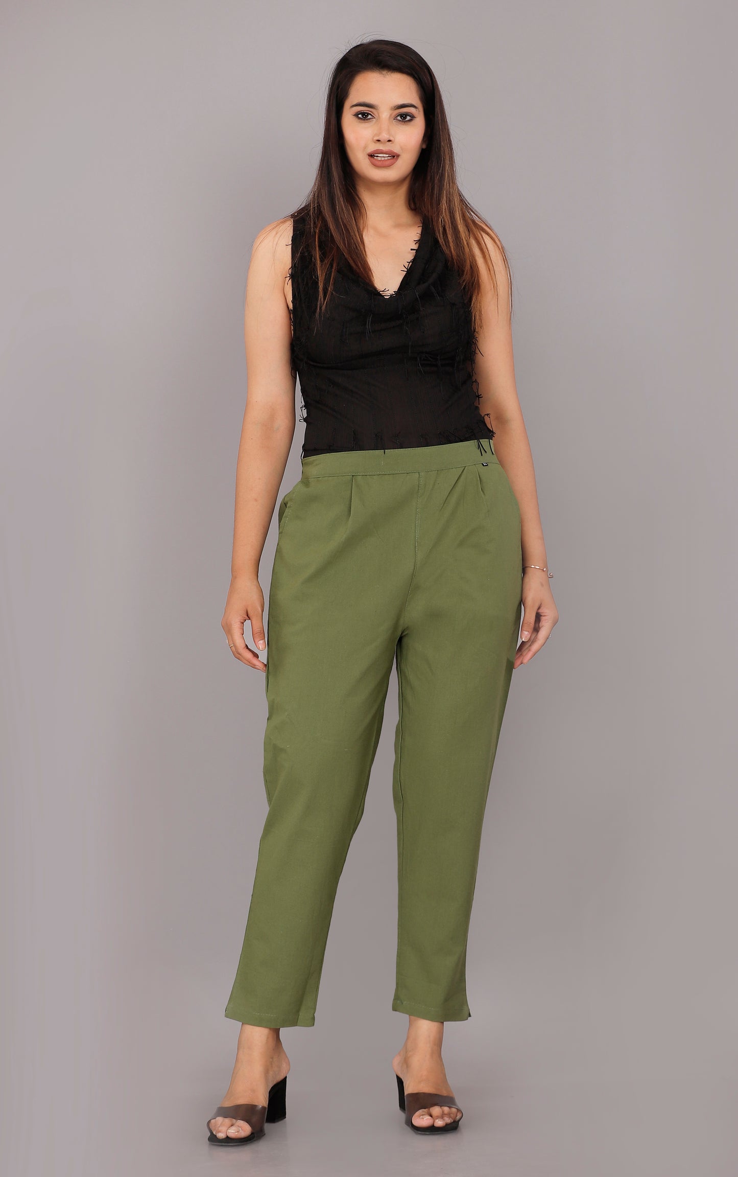 Green Everyday Cotton Pant