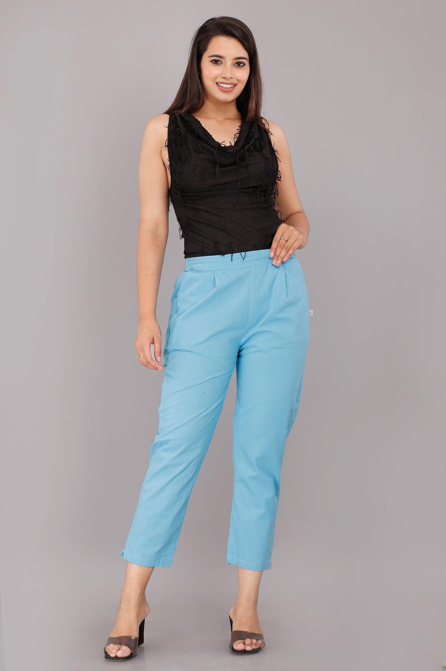 Light Blue Everyday Cotton Pant