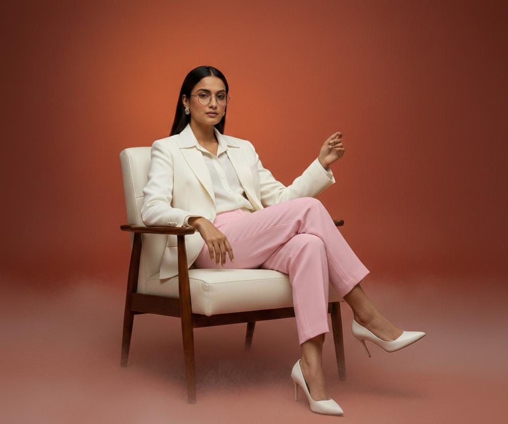 Baby Pink Cotton Trousers