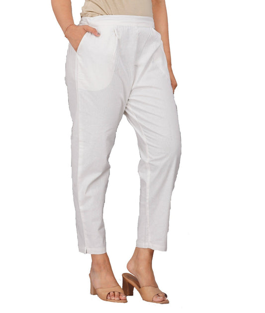 White Everyday Cotton Pant