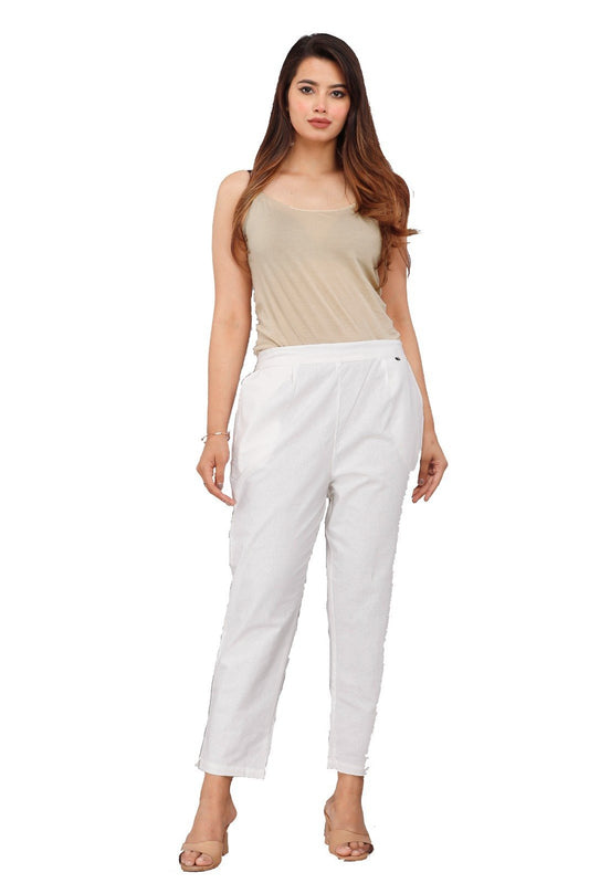 White Everyday Cotton Pant